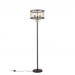 SL789.425.03 Торшер ST-Luce Темный кофе, Золото/Темный кофе, Золото, Прозрачный E14 3*60W