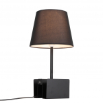 SLE301.404.01 Настольная лампа c USB ST-Luce Черный/Черный E14 1*40W