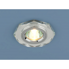 8020 MR16 SL / Светильник встраиваемый зеркальный/серебро