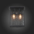 SL079.401.02 Светильник уличный настенный ST-Luce Темный кофе/Прозрачное кракелированное стекло E14