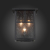 SL079.401.03 Светильник уличный настенный ST-Luce Темный кофе/Прозрачное кракелированное стекло E14