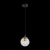 SL234.403.01 Светильник подвесной ST-Luce Черный, Золото/Прозрачный E27 1*40W