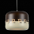 SL260.303.01 Светильник подвесной ST-Luce Хром/Кофейный, Бежевый E27 1*40W