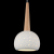 SL288.553.01 Светильник подвесной ST-Luce Белый, светлое дерево/Белый E27 1*60W