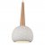 SL288.553.01 Светильник подвесной ST-Luce Белый, светлое дерево/Белый E27 1*60W