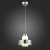 SL345.013.01 Подвес ST-Luce Хром/Белый, Хром LED 1*5W