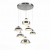 SL345.103.06 Светильник подвесной ST-Luce Хром/Белый, Хром LED 6*5W