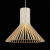 SL709.773.01 Светильник подвесной ST-Luce Белый/Светлое дерево E27 1*60W