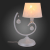 SL182.504.01 Настольная лампа ST-Luce Перламутровый белый, Прозрачный/Белый E14 1*40W