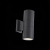 SL074.401.02 Светильник уличный настенный ST-Luce Черный/Черный LED 2*8W