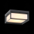 SL077.402.01 Светильник уличный потолочный ST-Luce Черный/Белый LED 1*12W