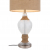 SL971.514.01 Настольная лампа ST-Luce Хром, Прозрачный, Коричневый/Бежевый E27 1*60W