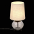 SL971.104.01 Настольная лампа ST-Luce Коричневый, Прозрачное стекло с трещинами/Бежевый E27 1*60W