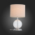 SL389.504.01 Настольная лампа ST-Luce Хром, Прозрачный/Белый E27 1*60W