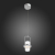 SL430.113.01 Подвес ST-Luce Хром/Прозрачный LED 1*6W