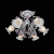 SL701.503.06 Люстра потолочная ST-Luce Белый/Белый, Пурпурный, Прозрачный E27 6*60W