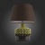 SL995.304.01 Настольная лампа ST-Luce Фисташковый, Коричневый/Коричневый E27 1*60W