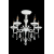 10049/5 / подвесной светильник /   белый с серебром/прозрачный хрусталь Strotskis