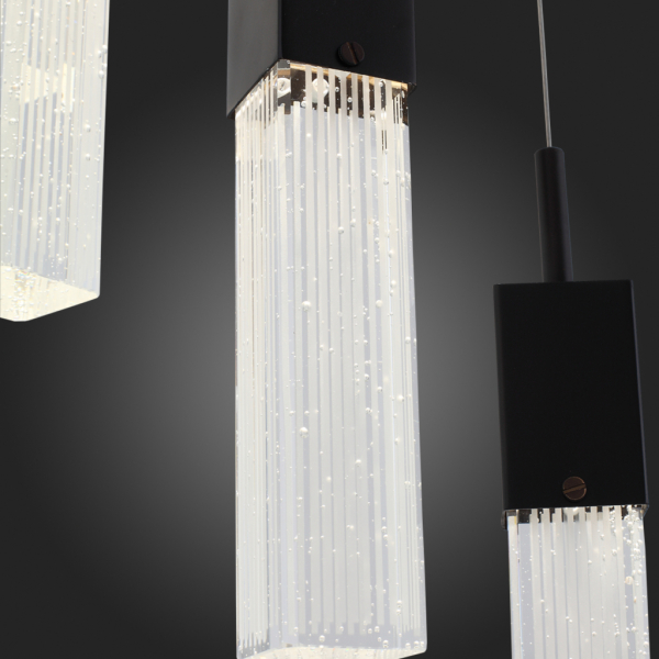 SL216.403.07 Светильник подвесной ST-Luce Черный/Прозрачный LED 7*3W