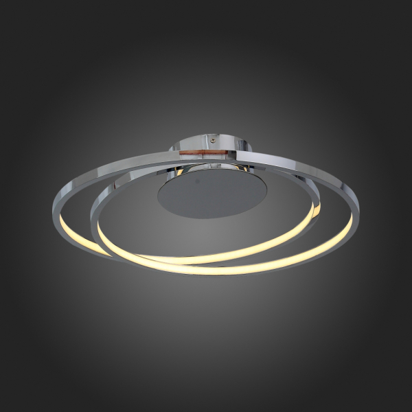SL918.102.02 Люстра потолочная ST-Luce Хром/Белый LED 1*37W