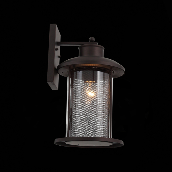 SL080.401.01 Светильник уличный настенный ST-Luce Темный кофе/Прозрачный, Темный кофе E27 1*60W