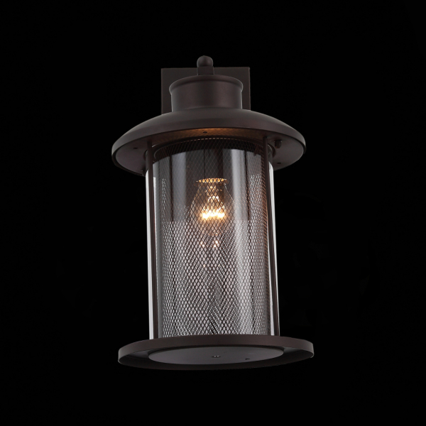 SL080.401.01 Светильник уличный настенный ST-Luce Темный кофе/Прозрачный, Темный кофе E27 1*60W