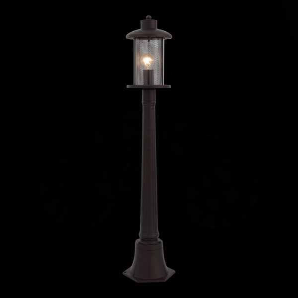 SL080.415.01 Светильник уличный наземный ST-Luce Темный кофе/Прозрачный, Темный кофе E27 1*60W