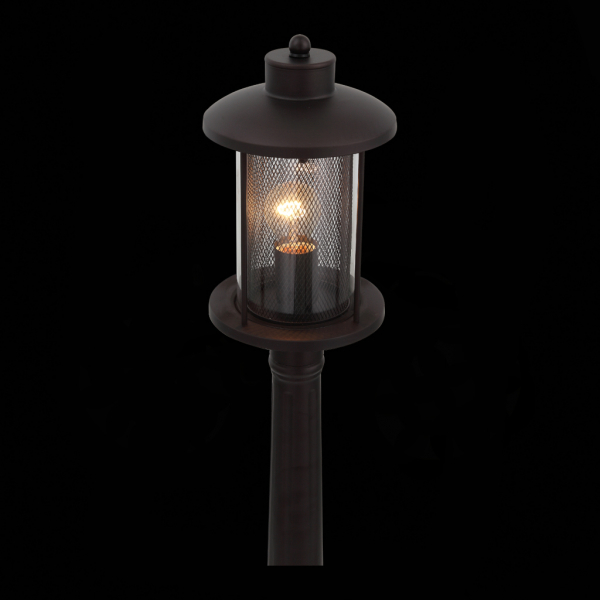 SL080.415.01 Светильник уличный наземный ST-Luce Темный кофе/Прозрачный, Темный кофе E27 1*60W