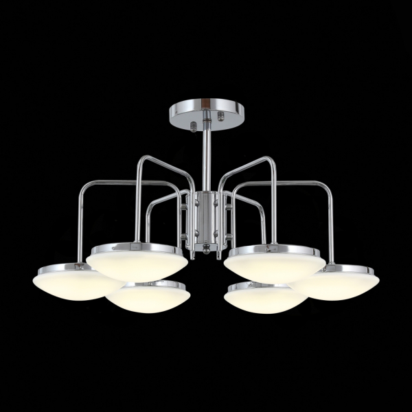 SLE120.102.06 Люстра потолочная ST-Luce Хром/Белый LED 6*12W