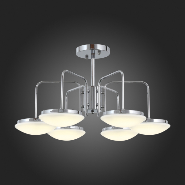 SLE120.102.06 Люстра потолочная ST-Luce Хром/Белый LED 6*12W
