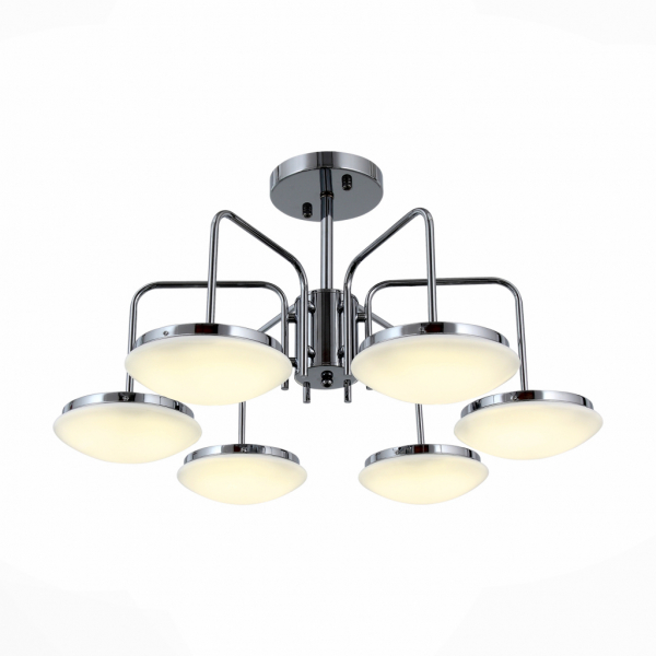 SLE120.102.06 Люстра потолочная ST-Luce Хром/Белый LED 6*12W