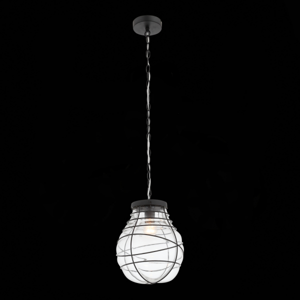 SL321.403.01 Подвес ST-Luce Черный/Прозрачный E27 1*60W