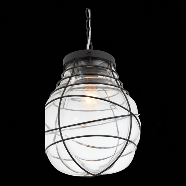 SL321.403.01 Подвес ST-Luce Черный/Прозрачный E27 1*60W