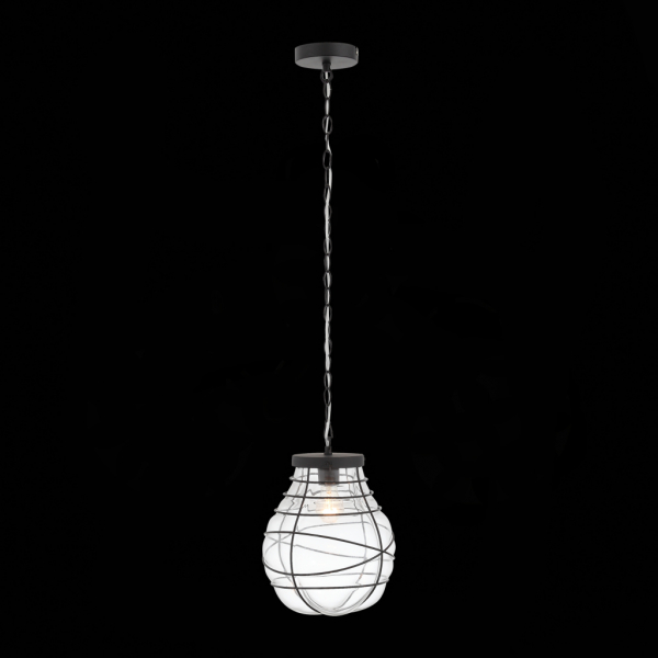 SL321.403.01 Подвес ST-Luce Черный/Прозрачный E27 1*60W