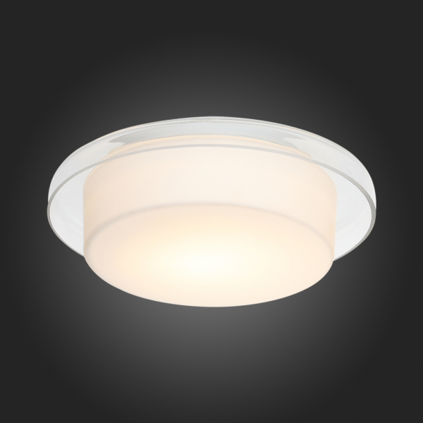 SL466.502.01 Светильник настенно-потолочный ST-Luce Белый/Белый, Прозрачный LED 1*5W