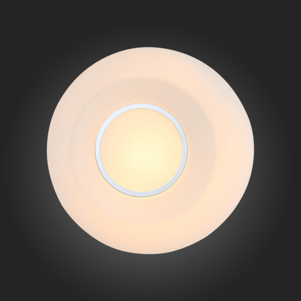 SL467.502.01 Светильник настенно-потолочный ST-Luce Белый/Белый, Хром E27 1*40W