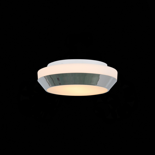 SL469.502.02 Светильник настенно-потолочный ST-Luce Белый/Белый, Хром E27 2*40W
