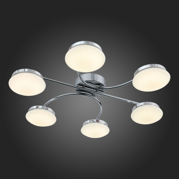 SL946.112.06 Люстра потолочная ST-Luce Хром/Белый LED 6*8W