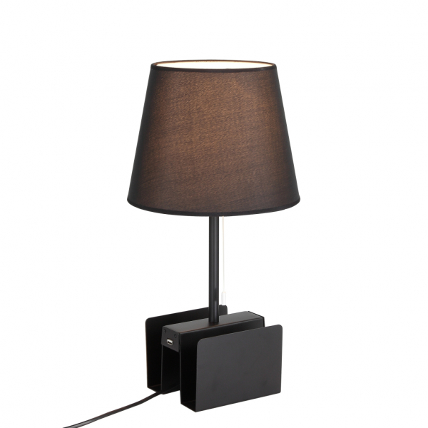 SLE301.404.01 Настольная лампа c USB ST-Luce Черный/Черный E14 1*40W