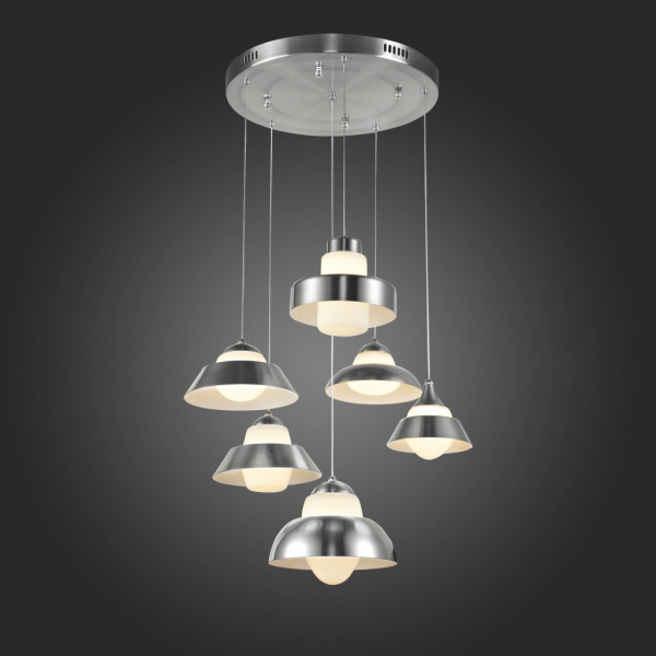 SL345.103.06 Светильник подвесной ST-Luce Хром/Белый, Хром LED 6*5W