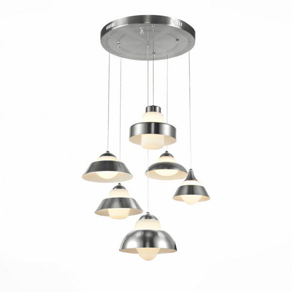 SL345.103.06 Светильник подвесной ST-Luce Хром/Белый, Хром LED 6*5W