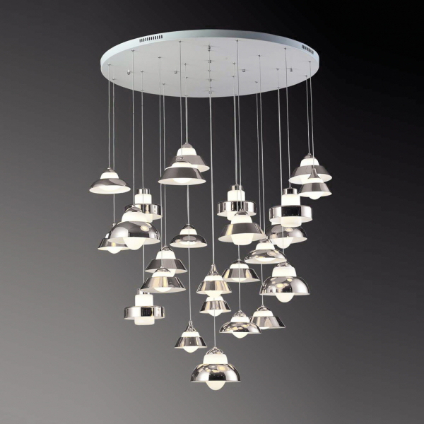 SL345.103.25 Светильник подвесной ST-Luce Белый/Белый, Хром LED 25*5W