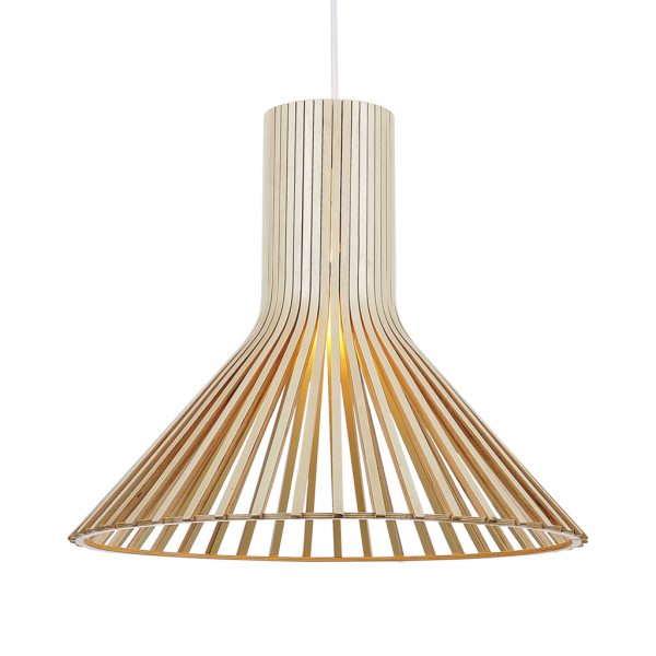 SL709.773.01 Светильник подвесной ST-Luce Белый/Светлое дерево E27 1*60W