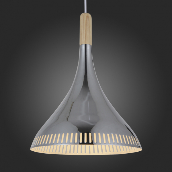 SL710.103.01 Светильник подвесной ST-Luce Хром/Хром, Белый E27 1*60W