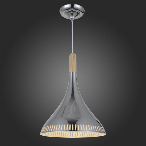 SL710.103.01 Светильник подвесной ST-Luce Хром/Хром, Белый E27 1*60W