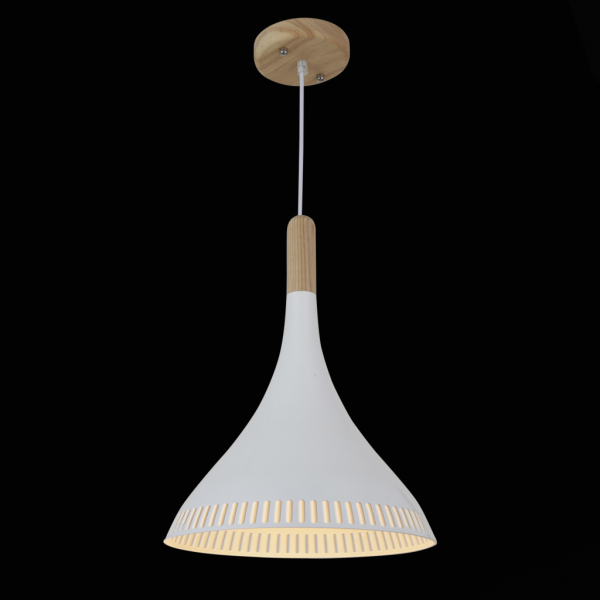 SL710.503.01 Светильник подвесной ST-Luce Светлое Дерево/Белый E27 1*60W