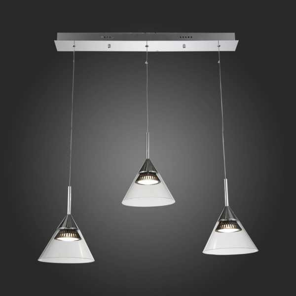 SL930.103.03 Светильник подвесной ST-Luce Хром/Прозрачный LED 3*7W