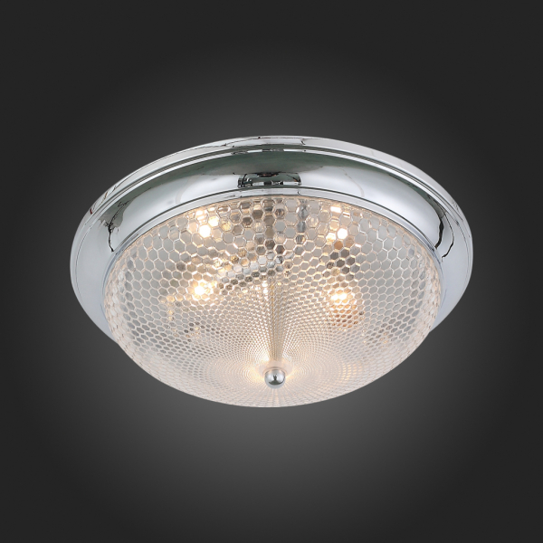 SL390.102.03 Светильник потолочный ST-Luce Хром/Прозрачный E27 3*40W