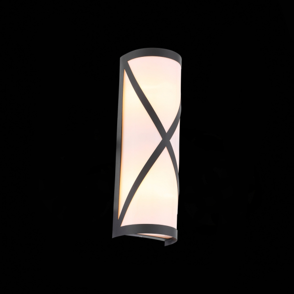 SL076.411.01 Светильник уличный настенный ST-Luce Черный/Белый E27 2*60W