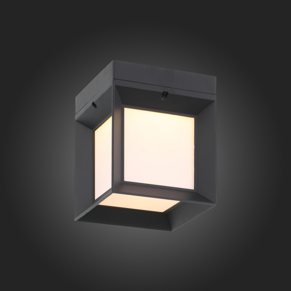 SL077.401.01 Светильник уличный настенный ST-Luce Черный/Белый LED 1*9W